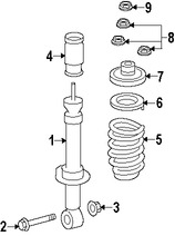Foto de Soporte de Amortiguador Original para Lincoln Navigator Ford Expedition Marca FORD Nmero de Parte 7L1Z18A099C