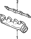Foto de M�ltiple de Escape Original para Lincoln Navigator 1999 2000 2001 2002 Lincoln Blackwood 2002 Marca FORD N�mero de Parte XL1Z9431BA