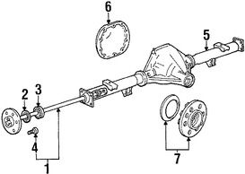 Foto de Sello del Eje Propulsor Original para Ford Lincoln Marca FORD Nmero de Parte 5L3Z1S177AB