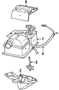 Foto de Cubierta de batera Original para Ford Freestar Mercury Marca FORD Nmero de Parte 3F2Z10A682AA