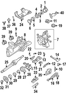 Foto de Cardn de Eje de Columna Direccin Original para Ford  Mercury Marca FORD Nmero de Parte F2TZ3B676B