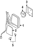 Foto de Cubierta de Espejo Retrovisor Externo Original para Lincoln Aviator 2003 2004 2005 Marca FORD Nmero de Parte 2C5Z17D742AAA