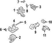 Foto de Soporte de Montura del motor Original para Ford Edge Lincoln MKX Marca FORD Nmero de Parte 8T4Z6031B