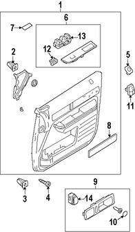 Foto de Interruptor de Espejo Retrovisor Exterior Original para Lincoln MKX Lincoln Punto Lincoln MKZ Marca FORD Nmero de Parte 8A1Z17B676AA