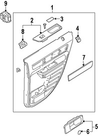 Foto de Interruptor de Calefaccin del Asiento Original para Ford Edge Lincoln MKX Marca FORD Nmero de Parte 8A1Z14D695AA