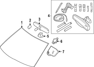 Foto de Sensor de Lluvia Original para Ford Lincoln Marca FORD Nmero de Parte JU5Z17D547A