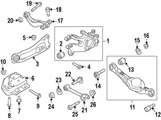 Foto de Brazo remolcador de suspensin Original para Ford Edge Lincoln MKX Marca FORD Nmero de Parte BT4Z5500B