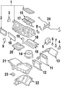 Foto de Nucleo del evaporador del aire acondicionado Original para Ford Fusion Mercury Milan Marca FORD Nmero de Parte 6E5Z19860AA