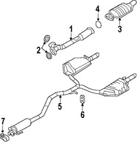 Foto de Empacadura de Tubo de Escape a Mltiple Original para Mercury Milan Ford Fusion Marca FORD Nmero de Parte 6E5Z9450AA