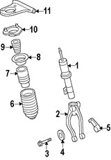 Foto de Muelle Helicoidal Original para Ford Fusion 2007 2008 2009 Mercury Milan 2007 2008 2009 Marca FORD Nmero de Parte 8E5Z5310J