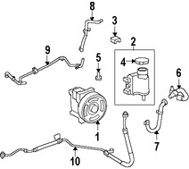 Foto de Manguera Direccion Hidraulica Original para Ford Fusion Mercury Milan Marca FORD Nmero de Parte 6E5Z3A713AC