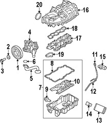 Foto de Interruptor de Presin de Aceite Original para Ford Fusion Mercury Milan Mercury Mariner Lincoln Zephyr Marca FORD Nmero de Parte 6U5Z9278N