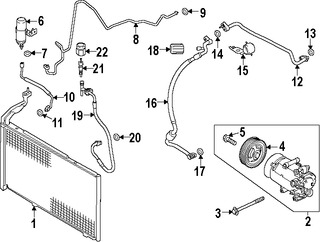 Foto de Manguera de succin Refrigerante Aire Acondicionad Original para Ford Fiesta 2014 2015 2016 2017 Marca FORD Nmero de Parte C1BZ19867B