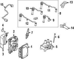 Foto de Cable de Bujia Original para Ford Fiesta Marca FORD N�mero de Parte BE8Z12286A