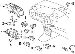 Foto de Interruptor para deshabilitar Air Bag lado Pasajero Original para Ford Fiesta Marca FORD Nmero de Parte AE8Z10A936A