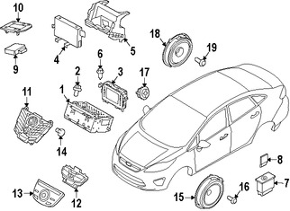 Foto de Soporte de Modulo de Control de GPS Original para Ford Fiesta 2014 2015 2016 2017 Marca FORD Nmero de Parte C1BZ10E926A