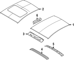 Foto de Panel de Techo Original para Ford Fiesta Marca FORD N�mero de Parte AE8Z5850202B