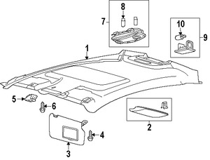Foto de Parasol / Visera Original para Ford Fiesta Marca FORD N�mero de Parte BE8Z5404104BB