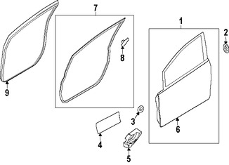 Foto de Panel externo de puerta Original para Ford Fiesta Marca FORD N�mero de Parte AE8Z5820200B