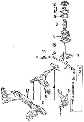 Foto de Aislante de Muelle Original para Ford Escort Mercury Tracer Marca FORD N�mero de Parte FOCZ5415A