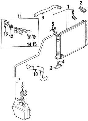 Foto de Emisor / Sensor de Temperatura de Refrigerante del Motor Original para Ford Mercury Lincoln Marca FORD Nmero de Parte F7DZ10884AA