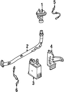 Foto de Manguera de retroalimentacin de presin EGR Original para Ford Escort Mercury Tracer Marca FORD Nmero de Parte XS4Z9D477DA