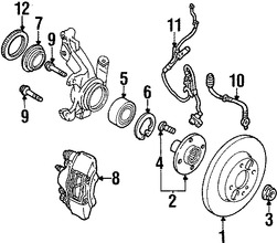 Foto de Anillo ABS Original para Ford Escort Mercury Tracer Marca FORD Nmero de Parte F4CZ2C182A