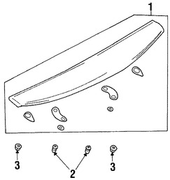 Foto de Alern / Spoiler Original para Ford Escort Mercury Tracer Marca FORD Nmero de Parte F7CZ5444210AAM