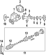 Foto de Rodamiento de Eje Propulsor Original para Ford Lincoln Mercury Marca FORD Nmero de Parte F65Z4B413A1A