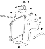 Foto de Manguera de Rebose Refrigerante de Motor Original para Mercury Mountaineer Ford Explorer Sport Trac Ford Explorer Marca FORD Nmero de Parte 6L2Z8N029BA