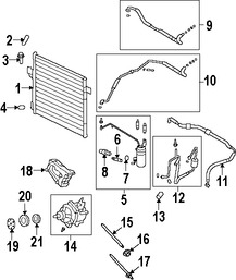 Foto de Manguera Descarga Refrigerante Aire Acondicionado Original para Ford Explorer Ford Explorer Sport Trac Mercury Mountaineer Marca FORD Nmero de Parte 9L2Z19972C