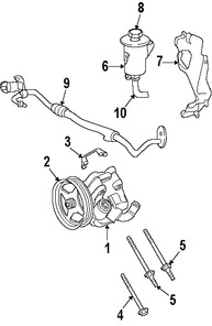 Foto de Manguera de Direccin Hidrulica Original para Mercury Mountaineer Ford Explorer Ford Explorer Sport Trac Marca FORD Nmero de Parte 6L2Z3691A