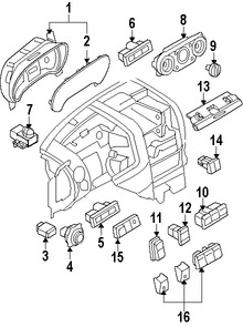 Foto de Panel de Control de Termperatura Climatizacin Original para Mercury Mountaineer Ford Explorer Marca FORD Remanufacturado Nmero de Parte 8L2Z19980A