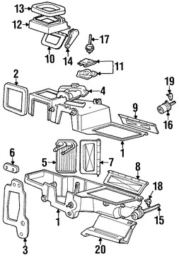 Foto de Actuador de la rejilla de Modo Desempaar Original para Ford Explorer Ford Ranger Ford Explorer Sport Trac Mercury Mountaineer Marca FORD Nmero de Parte 7L5Z18A318B