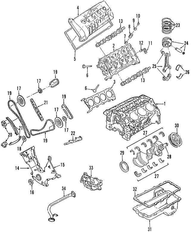 Foto de Juego de Empacadura de la culata Original para Lincoln Aviator 2004 2005 Marca FORD Nmero de Parte 2C5Z6079AA