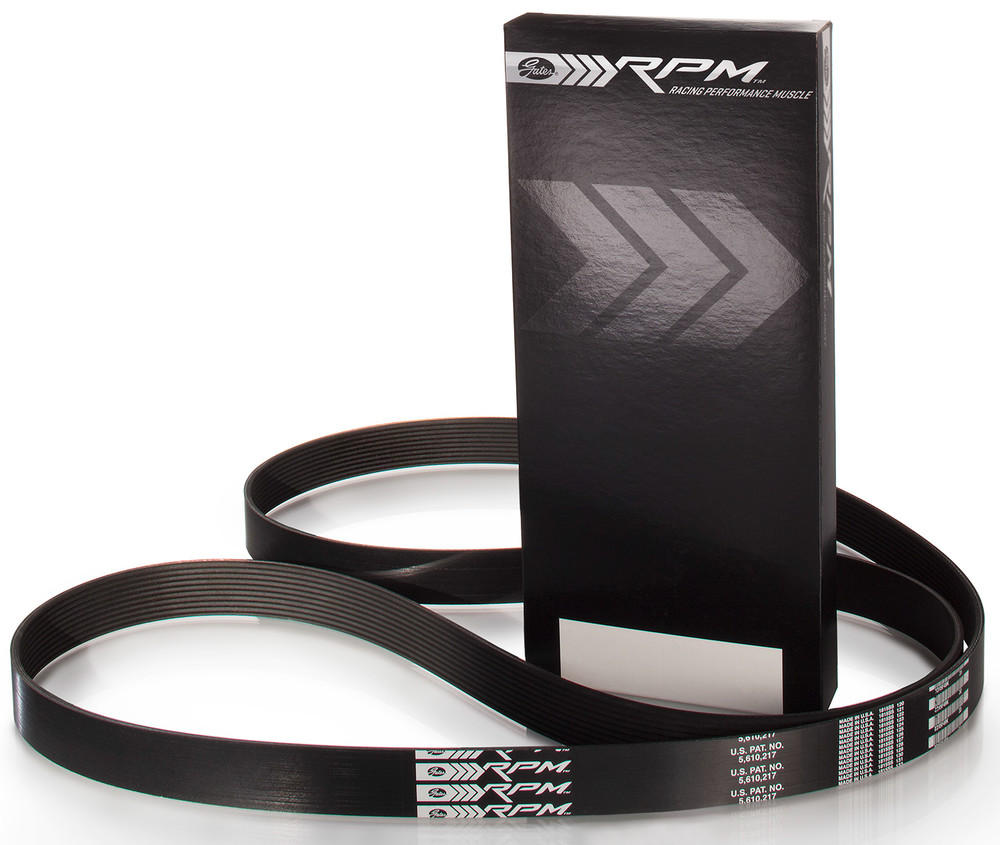 Foto de Banda serpentina Racing Micro-V High Performance V-Ribbed para Chevrolet Pontiac Ford Mercury Infiniti Mazda Marca GATES Nmero de Parte K060775RPM