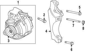 Foto de Tornillo del Alternador Original para Saab 9-5 2011 Marca GM N�mero de Parte 11588735