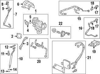 Foto de Empacadura de Tubo de Aceite del Turbo Original para Saab 9-5 2011 Marca GM Nmero de Parte 12612817