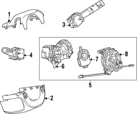 Foto de Sensor de Posicin del Volante de Direccin Original para Saab 9-5 2010 2011 Marca GM Nmero de Parte 25849366