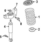 Foto de Aislante de Muelle Original para Saab 9-3 Saab 9-5 Saab 9-3X Marca GM N�mero de Parte 90538496