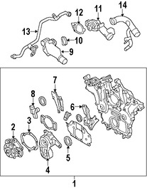 Foto de Sello del cigueal del motor Original para Saab 9-3 2006 2007 2008 2009 Saab 9-5 2010 2011 Marca GM Nmero de Parte 12608750