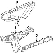 Foto de Empacadura de Mltiple de Escape Original para Saab 9-7x 2005 Marca GM Nmero de Parte 88890561