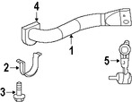 Foto de Enlace extremo de Barra Estabilizadora de Suspension Original para Saab 9-7x 2005 2006 2007 2008 2009 Marca GM Nmero de Parte 15918823