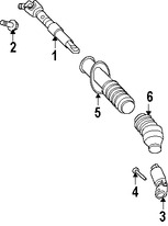 Foto de Eje de Columna de Direccin Original para Saab 9-7x 2005 2006 2007 2008 2009 Marca GM Nmero de Parte 15206668