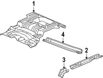 Foto de Travesano Plataforma de Piso Original para Saab 9-7x 2005 2006 2007 2008 2009 Marca GM Nmero de Parte 88937003