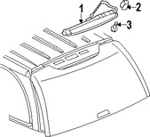 Foto de Luz de freno centro superior Original para Saab 9-7x 2005 2006 2007 2008 2009 Marca GM Nmero de Parte 15201921