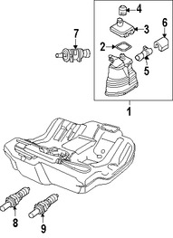 Foto de Solenoide de Purga del Canister Original para Saab 9-3X Saab 9-3 Marca GM Nmero de Parte 1997278