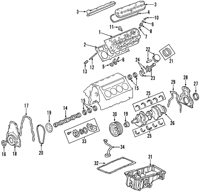 Foto de Sello del cigueal del motor Original para Saab 9-7x 2008 2009 Marca GM Nmero de Parte 89060436