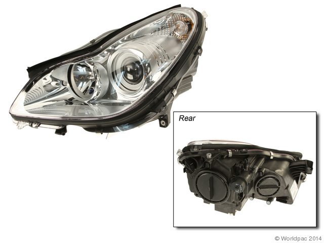 Foto de Conjunto de Faros Delanteros para Mercedes-Benz CL63 AMG Mercedes-Benz CLS550 Mercedes-Benz CLS63 AMG Mercedes-Benz CLS55 AMG Mercedes-Benz CLS500 Marca Hella Parte #W0133-1960842