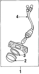 Foto de Lente de lmpara de placa Original para Acura Honda Marca HONDA Nmero de Parte 34101SH3A01